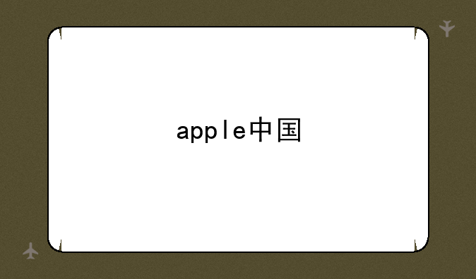 apple中国